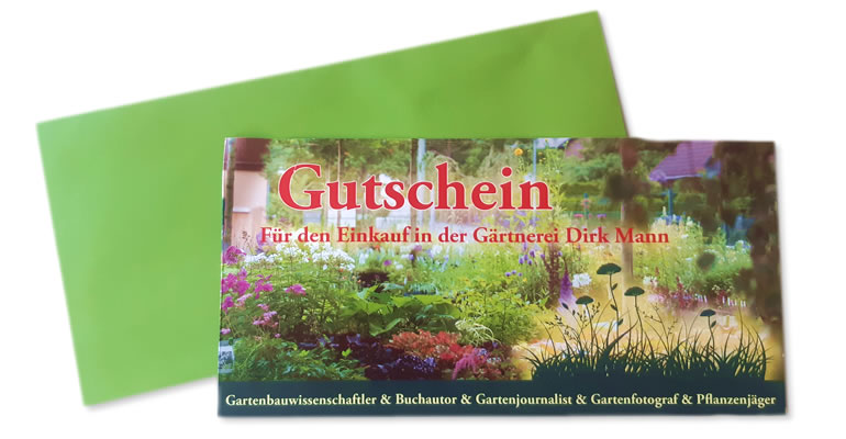 Garten- und Pflanzengutschein